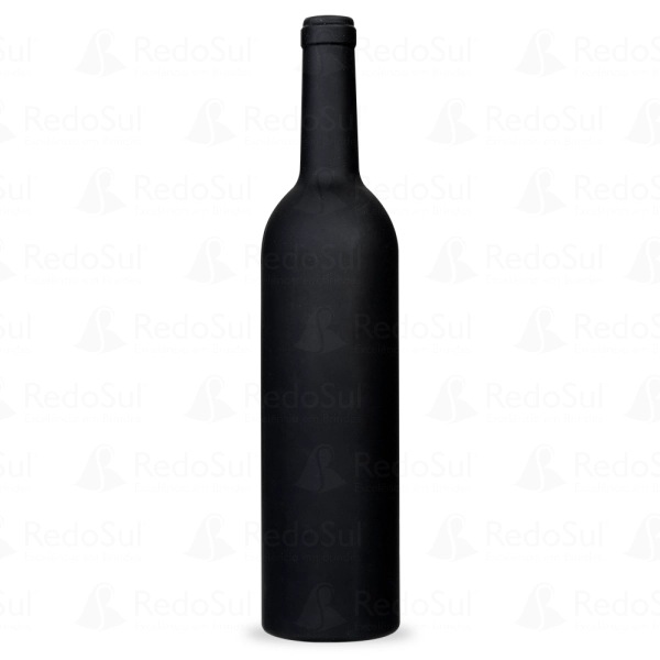 Kit Vinho Personalizado Formato Garrafa com 5 Peças Kit Vinho Personalizado Formato Garrafa com 5 Peças
